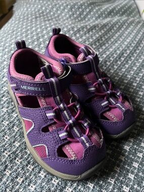 Merrell Kids Purple and Pink Closed-Toe Active Sandals
